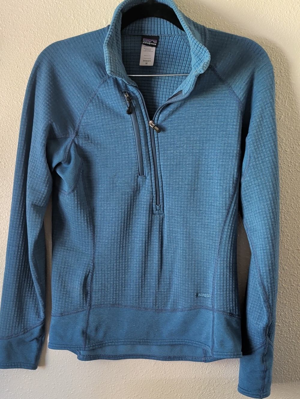 Patagonia Women's R1 Flash Pullover Waffle Grid Half-Zip Fleece